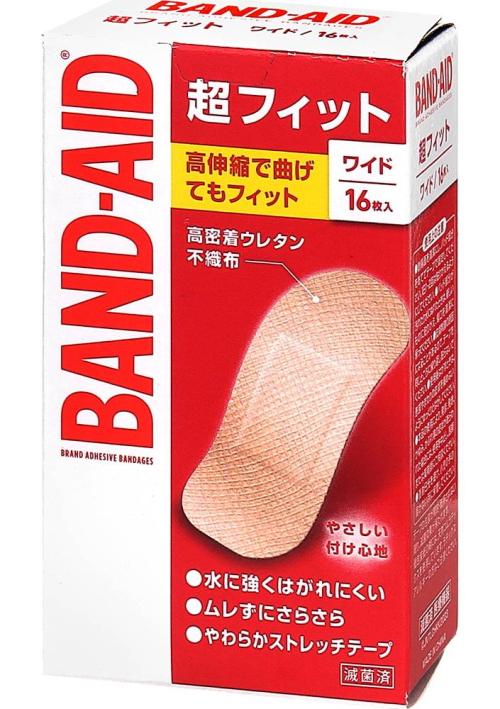 バンド救急絆創膏超フィット ワイド　１６枚