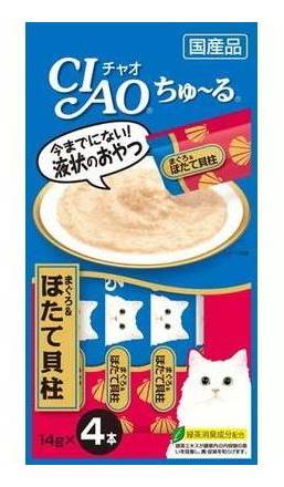チャオちゅーる　まぐろ ホタテ貝柱　４本