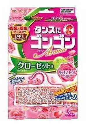 ゴンゴンアロマクローゼット用 フローラル　３個