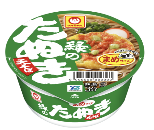緑のまめたぬき天そば ４５Ｇ