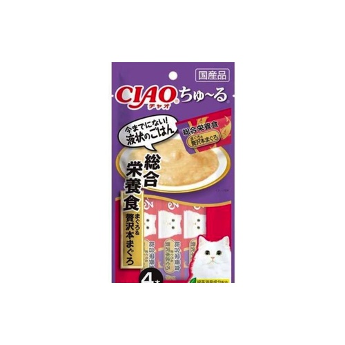 ちゅーる　総合栄養食まぐろ 贅沢本まぐろ４本
