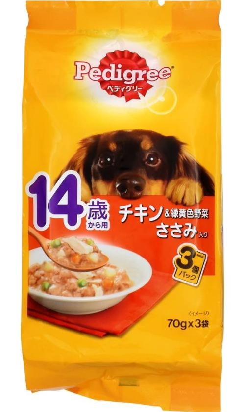 １４歳パウチチキン野菜 ７０ｇ×３Ｐ