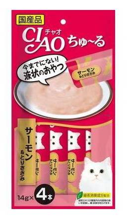 チャオちゅーる　サーモン とりささみ　４本