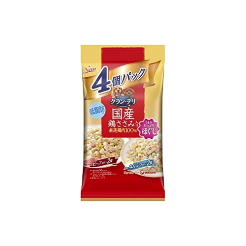 グランデリ鶏ささみ４Ｐ ほぐしビーフ