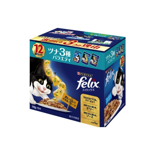 フィリックスＰ成猫ツナ ３種バラエティ１２