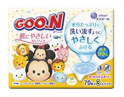 グーン肌にやさしいおしりふき ７０枚×１０Ｐ