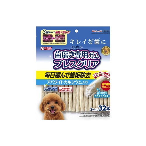 ゴン太の歯磨き専用ガム　Ｓ ３２本アパタイト