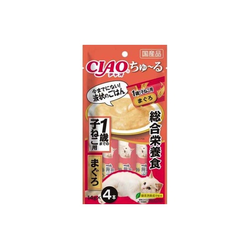 ちゅーる　総合栄養食子ねこ まぐろ　４本