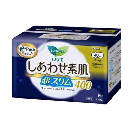 ロリエＦしあわせ素肌超Ｓ夜 羽つき４００　９個