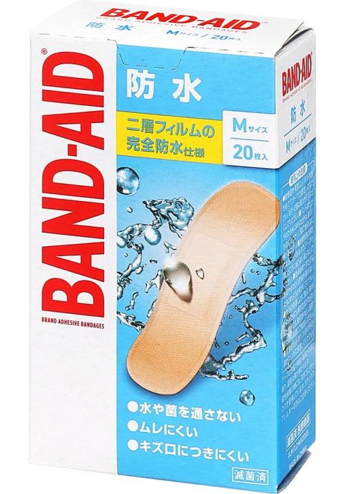 バンドエイド救急絆創膏防水 Ｍサイズ　２０枚