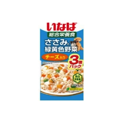 いなばササミト緑黄色野菜 チーズ６０ｇｘ３Ｐ