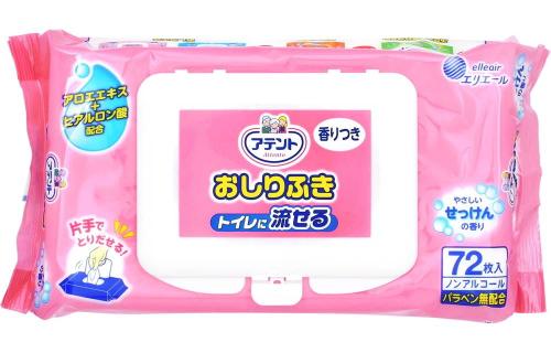 アテントおしりふきせっけん ７２枚