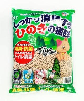 しっかり消臭するひのきの猫砂 ７Ｌ