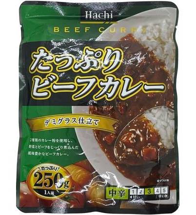 たっぷりビーフカレー中辛 ２５０ｇ
