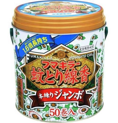 蚊とり線香　本練りジャンボ 缶入　５０巻