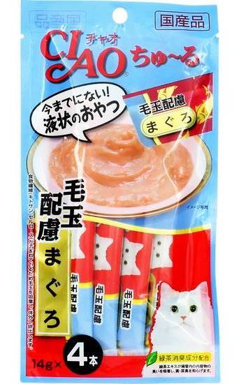 チャオちゅーる　毛玉配慮 まぐろ　４本