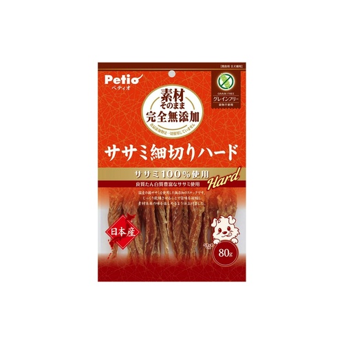 素材そのままササミ細切り ハード８０ｇ