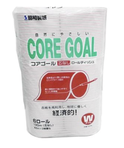 コアゴール　６Ｒ　芯なし ６５ｍ×２　ダブル