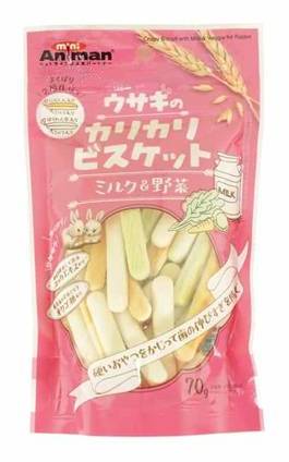 ウサギのカリカリビスケット ミルク＆野菜　７０