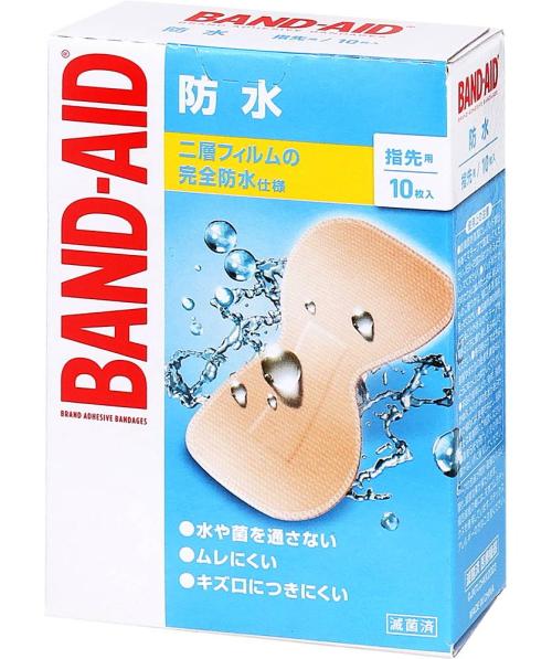 バンドエイド救急絆創膏防水 指先用　１０枚