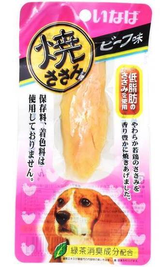 犬用焼きささみビーフ味１本 １Ｐ