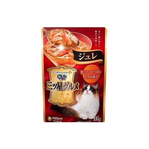 三ツ星パウチジュレ　３５ｇ まぐろかつおささみ